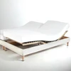 Image de 3S. x Tertio Drap-housse sommier articulé coton - Blanc 2 x 80 x 200 cm