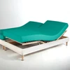 Image de 3S. x Tertio Drap housse sommier articulé coton - Vert - Emeraude 2 x 80 x 200 cm