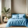 Image de 3S. x Tertio Housse de couette Coton - Bleu - Lagon 200 x 200 cm