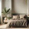 Image de 3S. x Tertio Housse de couette coton - Taupe 200 x 200 cm