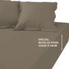 Image de 3S. x Tertio Drap-housse grand bonnet polycoton - Taupe 90 x 190 cm