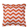 Image de 3S. x Collection Taie de traversin en coton CHEVRON - Orange/Blanc 85 x 185 cm