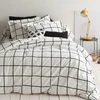 Image de 3S. x Collection Housse de couette coton - PIASTRELLA - Noir/Blanc 140 x 200 cm