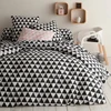 Image de 3S. x Collection Housse de couette en coton - LORENZ - Noir/Blanc 200 x 200 cm