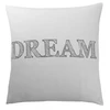 Image de 3S. x Collection Taie d'oreiller coton - SLEEP - Blanc/Noir 63 x 63 cm sans volant