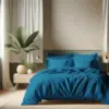 Image de 3S. x Tertio Housse de couette coton - Bleu Canard 200 x 200 cm
