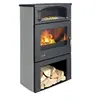 Image de Poêle à bois 11kw gris argent 362115CGRISARG