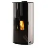 Image de Poêle à granulés de bois 9kw noir 490329noir