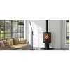 Image de Poêle à bois Tamaris 2 Noir Mat - Acier - Bûches 33 cm - Raccordement Ø 150 mm