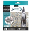 Image de Kit à dorer - 3 feuilles miroir et mixtion 20 ml - Finition argent