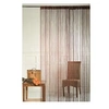 Image de brise rideau de fils mercerisés - marron taupe - h 90 x l 240 cm
