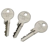 Image de Cylindre à bouton 5 goupilles 5G laiton nickelé B30x30 sur variure MV1mm - - C100B10MV