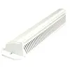 Image de Grille extérieure auto-réglable hauteur 35mm longueur 275mm blanc - - 10433
