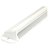 Image de Grille extérieure auto-réglable hauteur 35mm longueur 375mm blanc - - 10434
