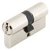 Image de Cylindre à double entrée 5 goupilles 5G laiton nickelé 30x80 sur variure MV2mm - - C100018MV2