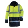 Image de Parka 4en1 haute visibilité HIWAY jaune fluo/bleu marine T3XL - - 70554XXXL