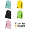 Image de Sweat col rond Maman Sobricolo turquoise clair TM - SWJH030PEM