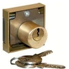 Image de Serrure en applique 3 goupilles 40X40mm cylindre diamètre 22mm gauche - - 12154G-bronze