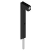 Image de Verrou applique à clés + tige en inox L500mm laqué noir RAL9005S - LA CROISEE DS - DS6972-013