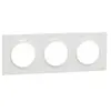 Image de Plaque ODACE Styl blanche 3 postes horizontal/vertical entraxe 71mm - - S520706