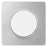 Image de Plaque Odace Touch - Aluminium avec liseré blanc - Unique