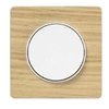 Image de Plaque Odace Touch - Bois naturel avec liseré blanc - Unique