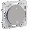 Image de Commande VMC 1 poste Odace Aluminium Schneider