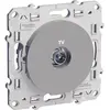 Image de Prise TV 1 poste Odace Aluminium Schneider
