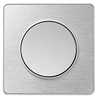 Image de Plaque Odace Touch - Aluminium brossé avec liseré aluminium - Unique