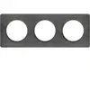 Image de Plaque de finition 3 postes Odace Touch Ardoise Schneider