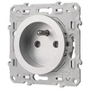 Image de Prise de courant 2 Pôles + Terre Odace Aluminium