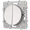 Image de Interrupteur double va-et-vient Odace Aluminium