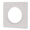 Image de Plaque décorative 1 poste Odace Touch Blanc Liseré Blanc
