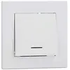 Image de Poussoir lumineux 1 poste Asfora Blanc Schneider