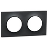 Image de Plaque ODACE Styl anthracite 2 postes horizontal/vertical entraxe 71mm - - S540704