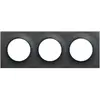 Image de Plaque de finition 3 postes Odace Styl Anthracite Schneider