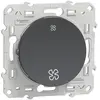 Image de Commande VMC 1 poste Odace Anthracite Schneider