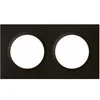 Image de - Plaque de finition 2 postes horizontale/verticale - anthracite - Odace - Schneider