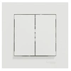 Image de Double interrupteur va-et-vient complet Miluz, SCHNEIDER ELECTRIC, blanc