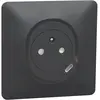 Image de Prise terre + USB C 1 poste Ovalis Anthracite Schneider