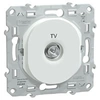 Image de Mécanisme prise TV OVALIS simple blanc - - S320405