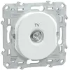 Image de Prise TV 1 poste Ovalis Blanc Schneider