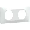 Image de Plaque de finition 2 postes horizontal Ovalis Blanc Schneider