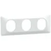 Image de S320706 Plaque 3 postes Ovalis 71mm Blanc