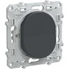 Image de - Interrupteur va-et-vient lumineux 10A anthracite - Ovalis - Schneider