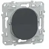 Image de - Bouton poussoir fermeture 10A anthracite - Ovalis - Schneider