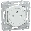 Image de - Prise double affleurante avec terre 16A Blanc - Odace - Schneider