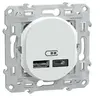 Image de - Double chargeur USB A+C 12W Blanc - Ovalis