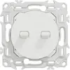 Image de Double va-et-vient à levier 1 poste Schneider Electric Odace blanc