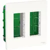 Image de Cadre encastré 4 postes 2x4 modules Unica Blanc Schneider